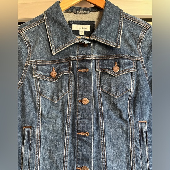 LOFT Jean Jacket Size Small - Picture 2 of 9